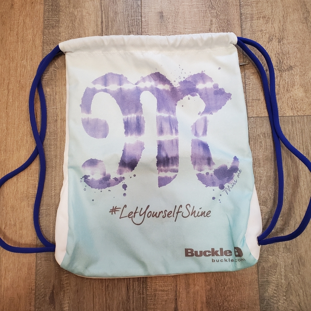 Buckle Miss Me Drawstring cinch bag